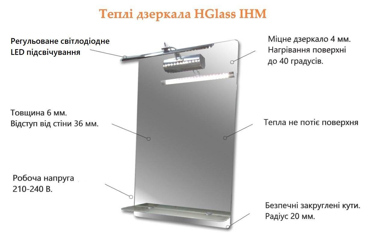 Пристрій теплого дзеркала HGlass IHM