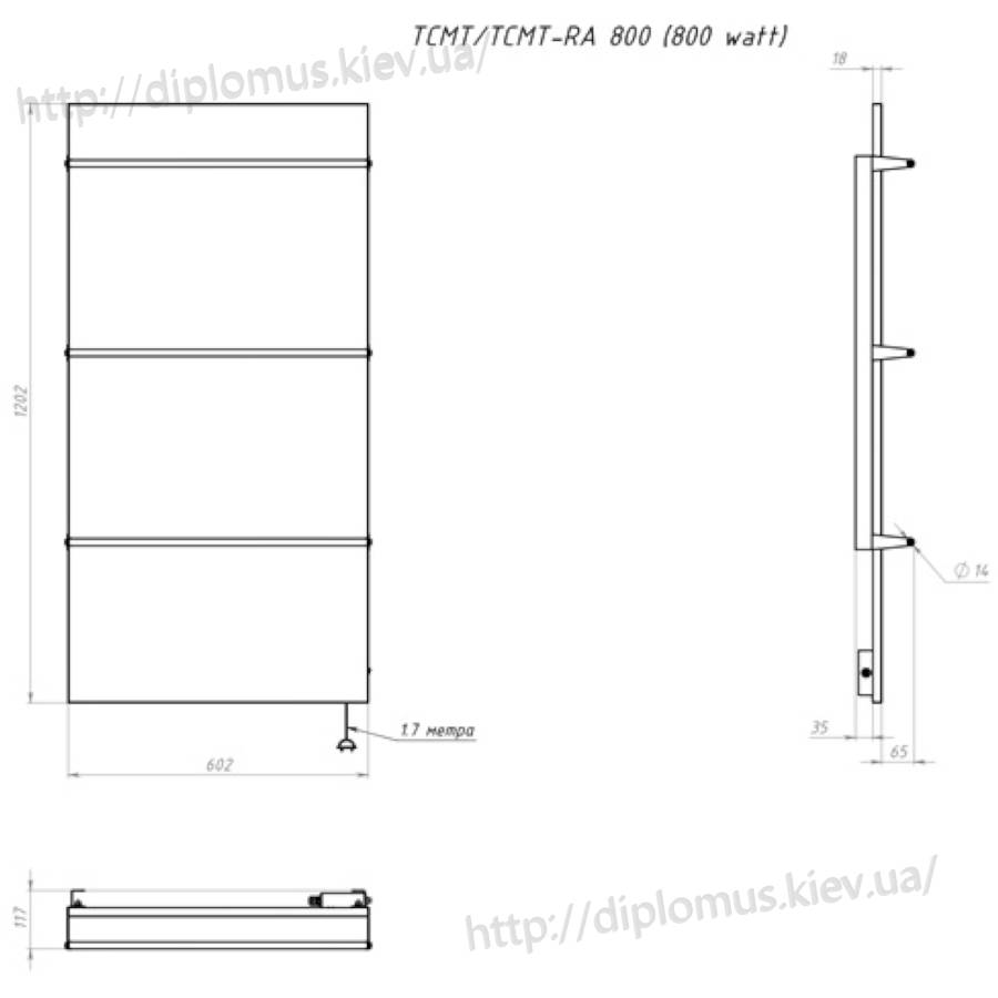 ™Teploceramic TCMT-RA 300 колір - білий (фото 70х70 № 7)